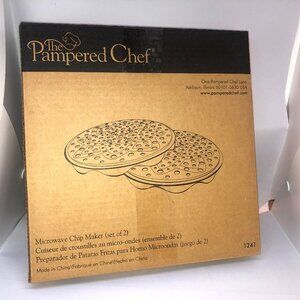 The Pampered Chef Microwave Cip Maker set of‎ (2) #1241 NWT